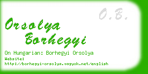 orsolya borhegyi business card